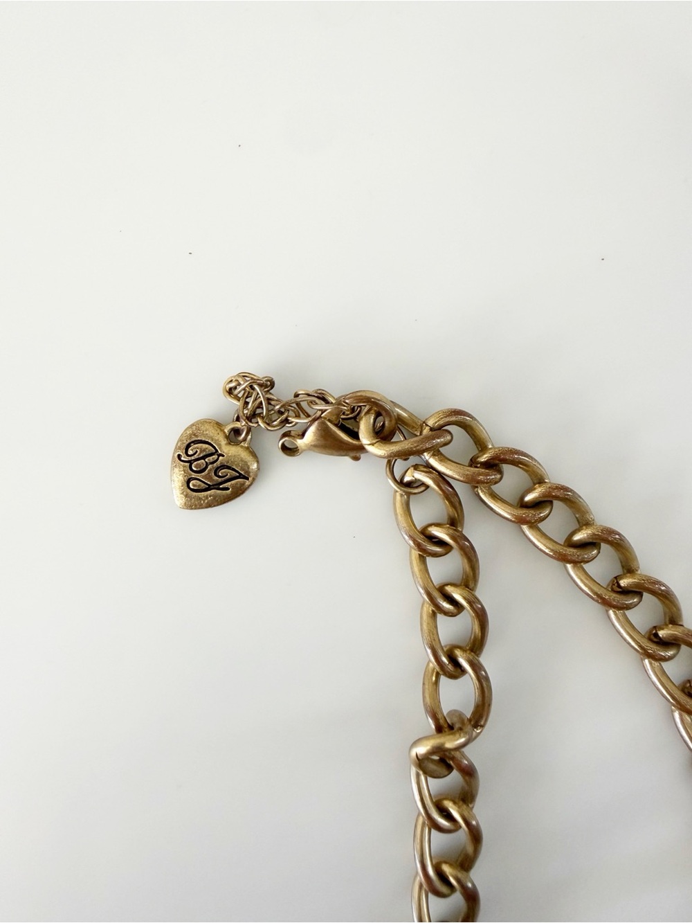 Vintage Betsey Johnson Heart Angel Wings Fly With Me Statement Necklace - Picture 7 of 11
